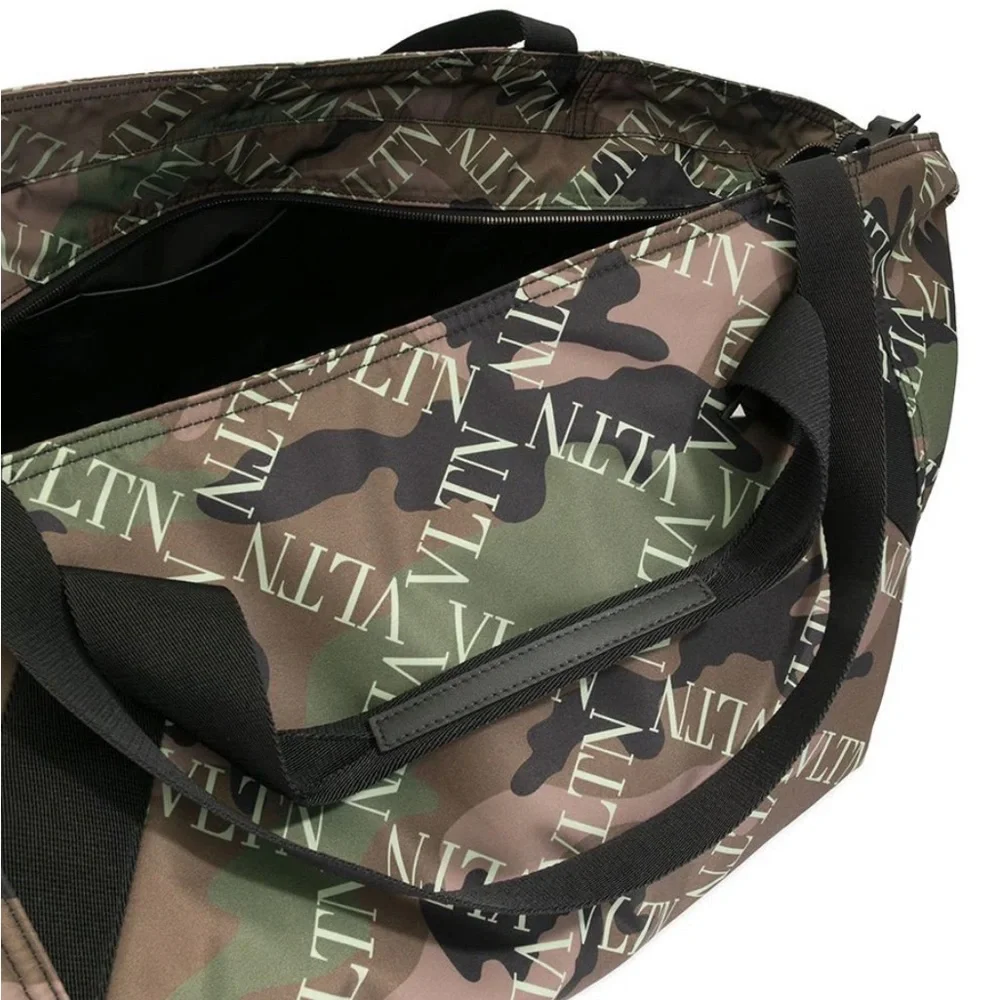Valentino Garavani VLTN Camouflage-print Holdall Bag